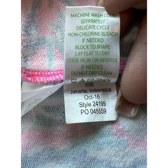 Lilly Pulitzer Tiki Pink DeeDee Swing Jacket‎ Size XS Multicolor Athletic Zipper - Picture 8 of 9